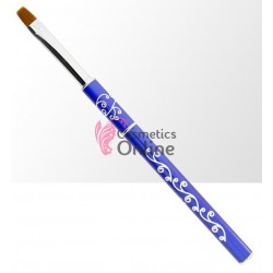 Pensula de unghii Mollylac cu capac pentru constructie unghii cu Gel nr 8, model 51954
